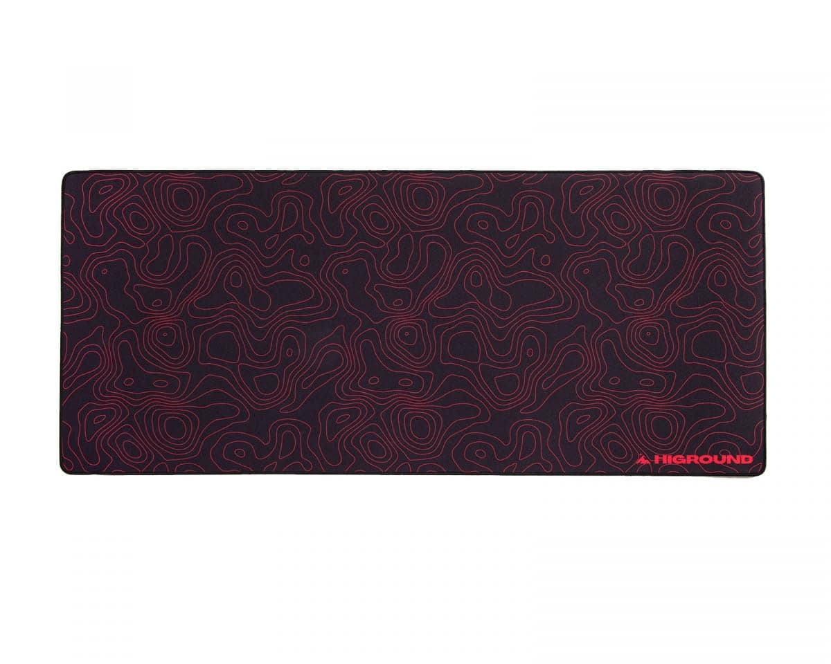 Higround LAVAROCK XL Topograph Gaming Mousepad, Cool Medium Speed Desk Mousepad, Computer Mouse Mat, Flat Stitched Edge, Full Range of Motion, Non-Slip Rubber Base, Perfect for Gamers & Office Use
