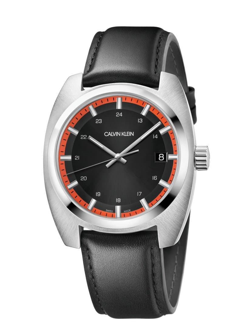 Calvin Klein Men Quartz Watch, Analog Display And Leather Strap K8W311C1