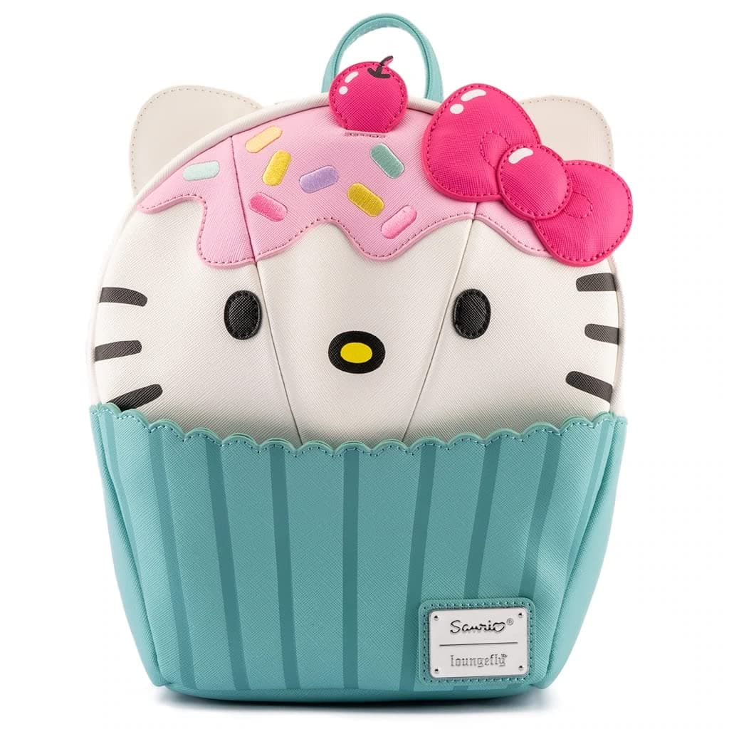 Hello Kitty Cupcake Mini Backpack for Women and Girls, Multi, One Size