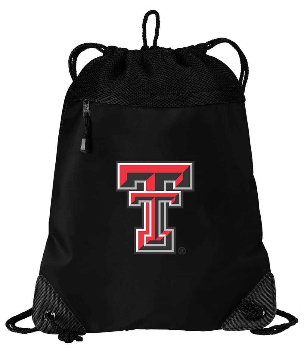 Broad Bay Texas Tech Red Raiders Drawstring Bag Texas Tech Cinch Pack Backpack UNIQUE MESH & MICROFIBER