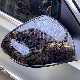 Black Forged Carbon Fiber Car Vinyl Wrap Matte Stretchable Decal Sticker Film Sheet Air Release DIY Decoration Vinyl Roll, 5ft x 1ft