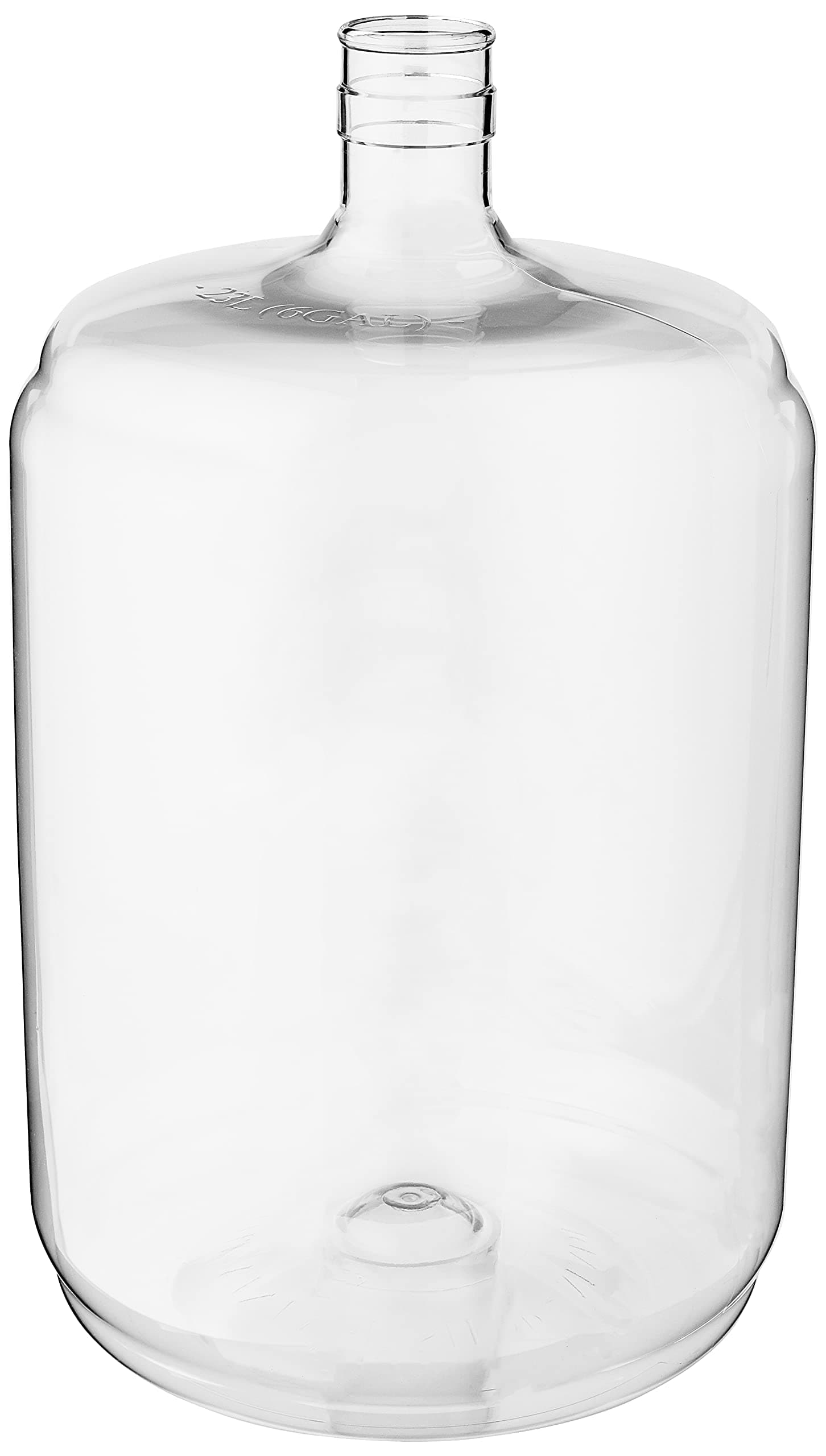 FastRack 6 Gallon Carboy (PET) | Clear Plastic Fermenter & Fermentation Jar | Food Grade BPA-Free Wine Carboy 6 Gallon for Beer Brewing, Wine Making Supplies, Storage & Home Brewing Kit - 1 Pack