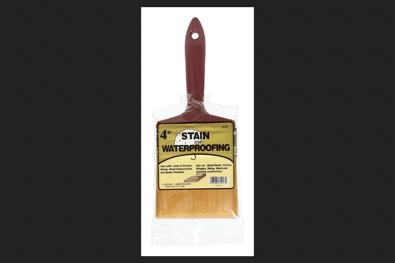 3121 0400 Stain Waterproofing Brush, 4"