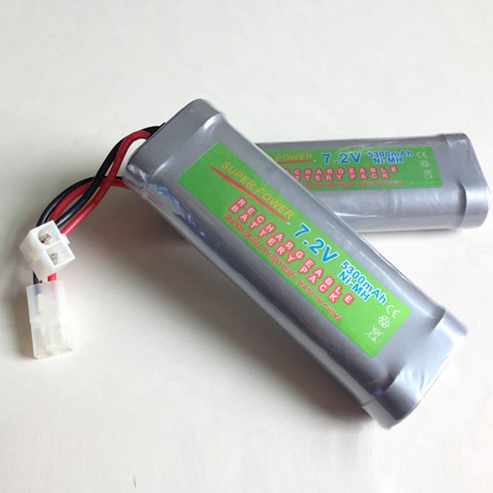 Faironly Durable Exquisite Large Capacity 7.2V 5300mAH NI-MH Rechargeable Battery Pack for RC Car Boat Electric Model Toys 5300mah
