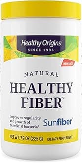 Healthy Origins Healthy Fiber Supplement - Clear Mixing (Sunfiber), 225 g - Gut Health Supplements for Women & Men - Fiber Powder Dietary Supplement - Gluten-Free Supplement - 7.9 oz