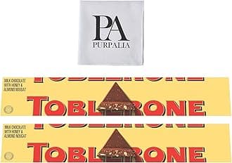 Toblerone Chocolate Variety Pack - 3.52 oz 2-Pack: Classic Swiss Chocolate Bars Assortment Milk Chocolate Bars(Purpalia Packaging) (2 pack, Milk Chocolate)