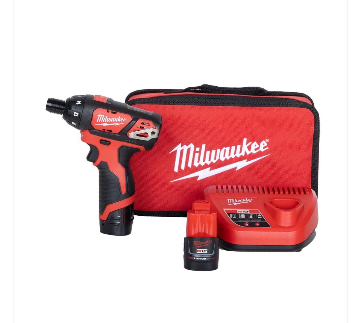 2401-22 M12 12-Volt Lithium-Ion Hex Cordless Screwdriver Kit (1/4in)