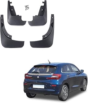 Kozdiko Car O.E Type Custom Fit Front and Rear Mud Flap Guard Compatible for Maruti Suzuki Baleno (2022-Present)