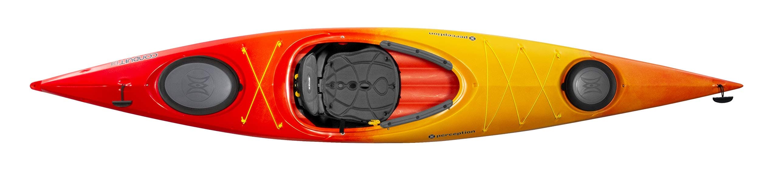 Perception Kayaks Conduit 13 | Sit Inside Kayak | Recreational Kayak with Front and Rear Storage | 13' |