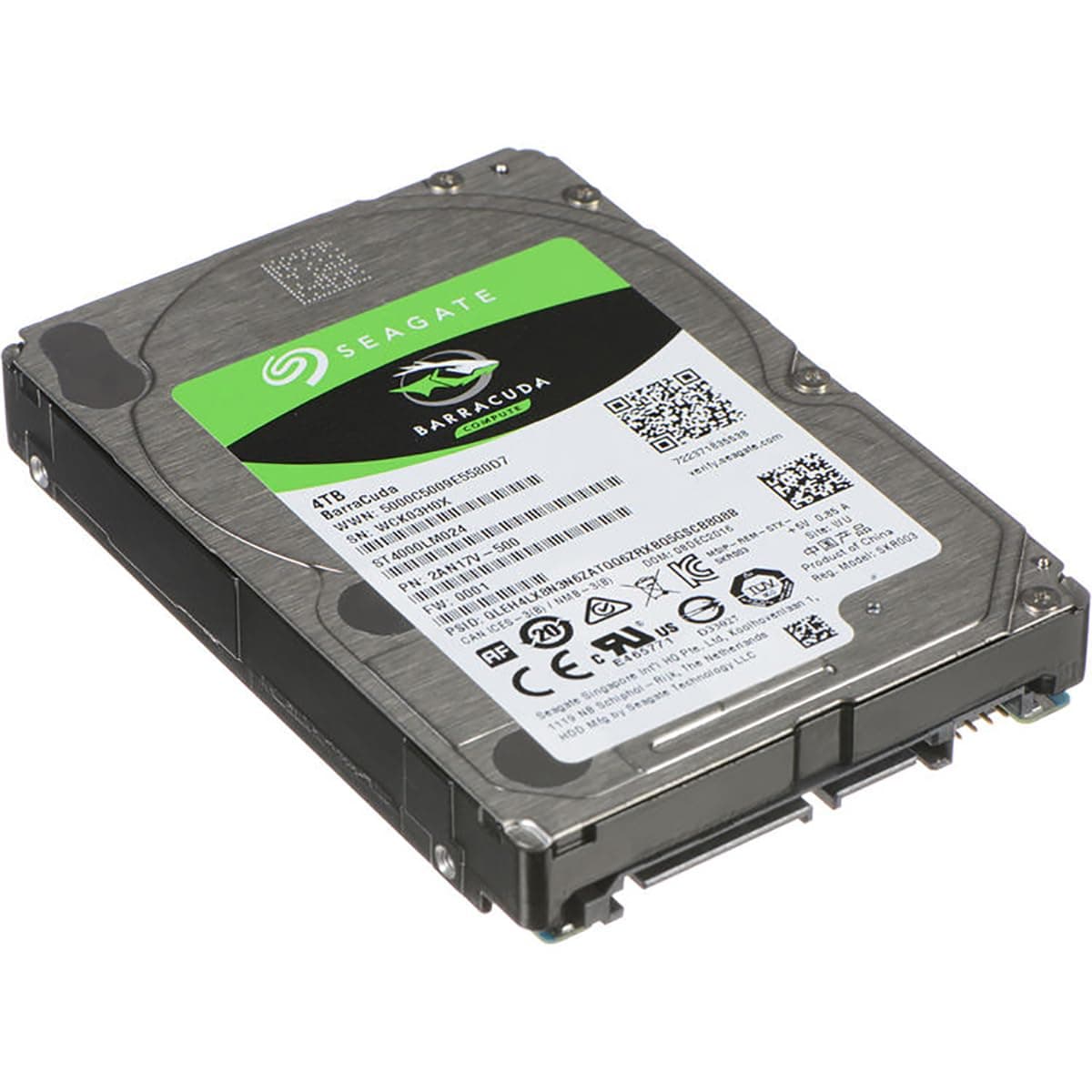 Seagate BarraCuda Mobile Hard Drive 4TB SATA 6Gb/s 128MB Cache 2.5-Inch 15mm (ST4000LM024),Mechanical Hard Disk