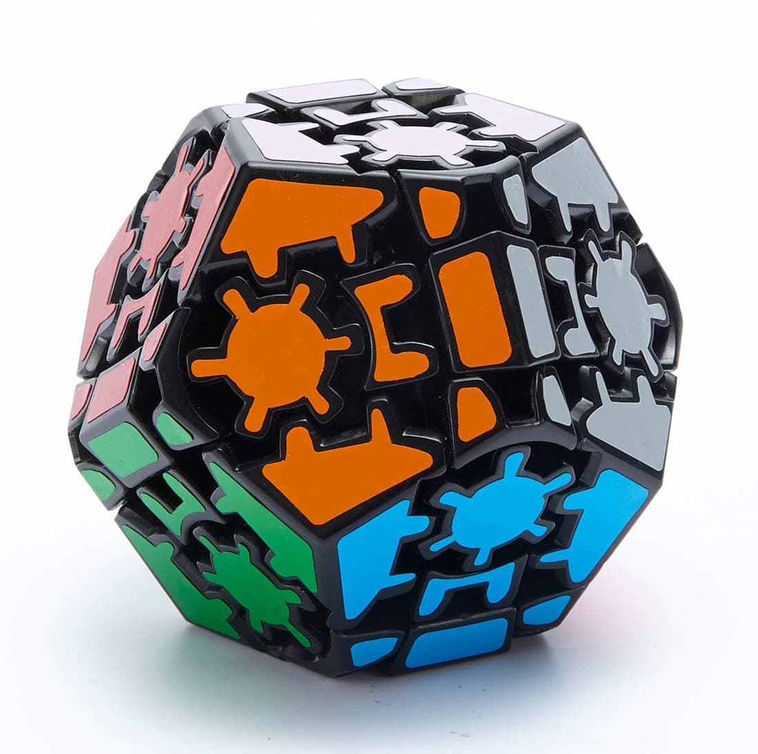 Willking Gear Megaminx Speed Cube 3X3 Pentagonal Puzzle Cube Dodecahedron Magic Cube Brain Teaser