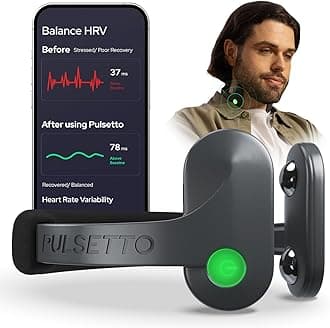 – Pulsetto LITE (V1) Vagus Nerve Stimulator Neck Wellness Wearable Device - Supports Calm, Relaxation & Mindfulness - Sleep Aid, Insomnia & Anxiety Relief for Adults - Wireless Neck Tens Machine