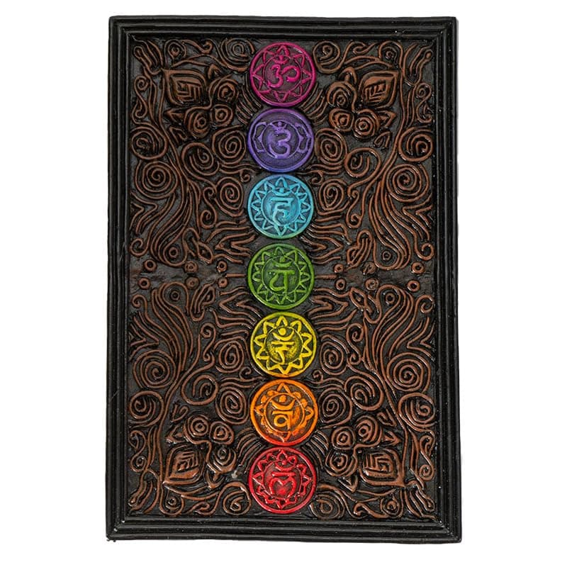 Pacific Giftware 7 Chakra Energy Tarot Box with Ornate Swirl Patterns Design Perfect for Tarot Cards Jewelry and Spiritual Storage 5.7" Long
