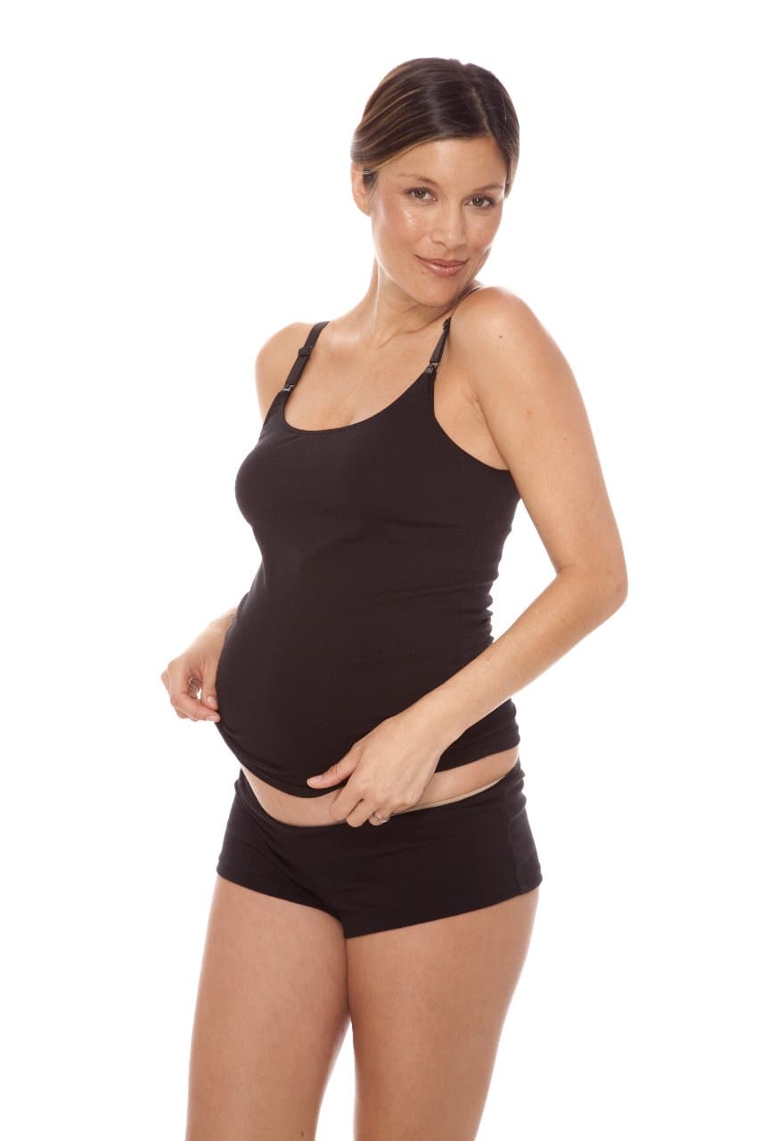 LamazeMaternity Nursing Camisole, Black, Small
