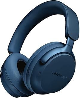 QuietComfort Ultra Bluetooth Headphones, Wireless Headphones with Spatial Audio, Over Ear Noise Cancelling with Mic, Up to 24 Hours of Playtime, Lunar Blue - Limited Edition Color