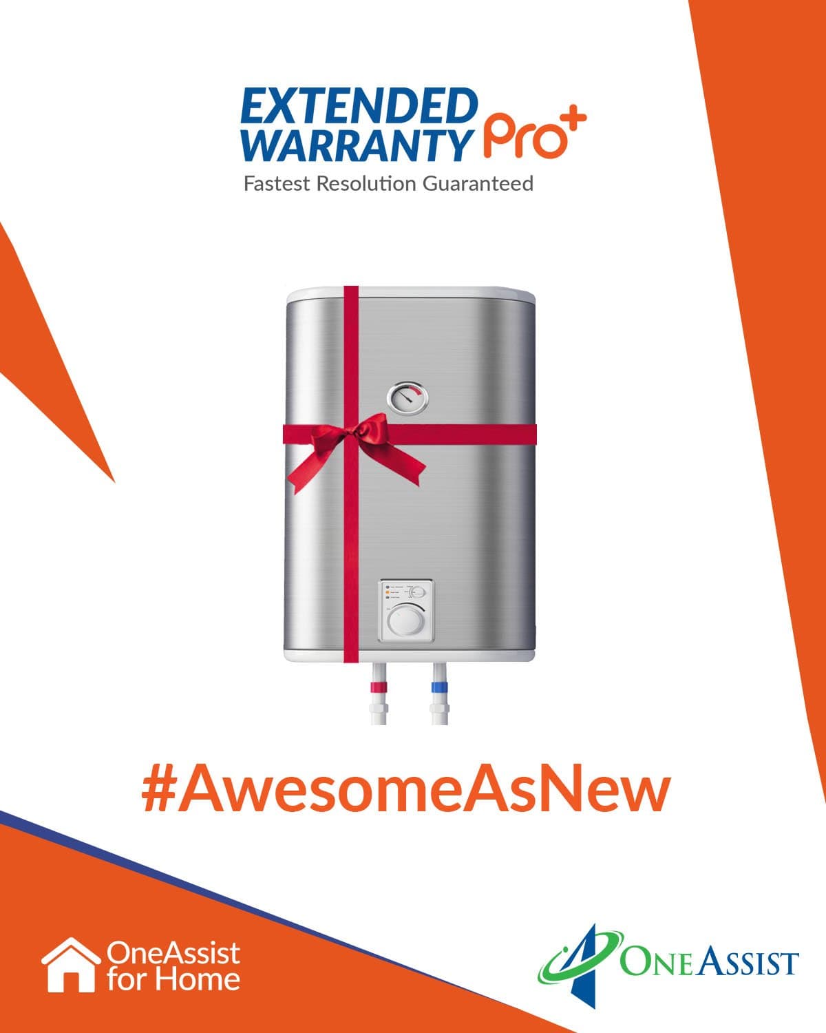 OneAssist 1 Year Extended Warranty Pro Plus Plan for Water Heaters Between Rs. 5,000 to Rs. 10,000