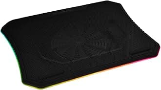 Massive 20 RGB Steel Mesh Panel Single 200mm Fan 10"‐19" Laptop Notebook Cooling Pad CL‐N014‐PL20SW‐A