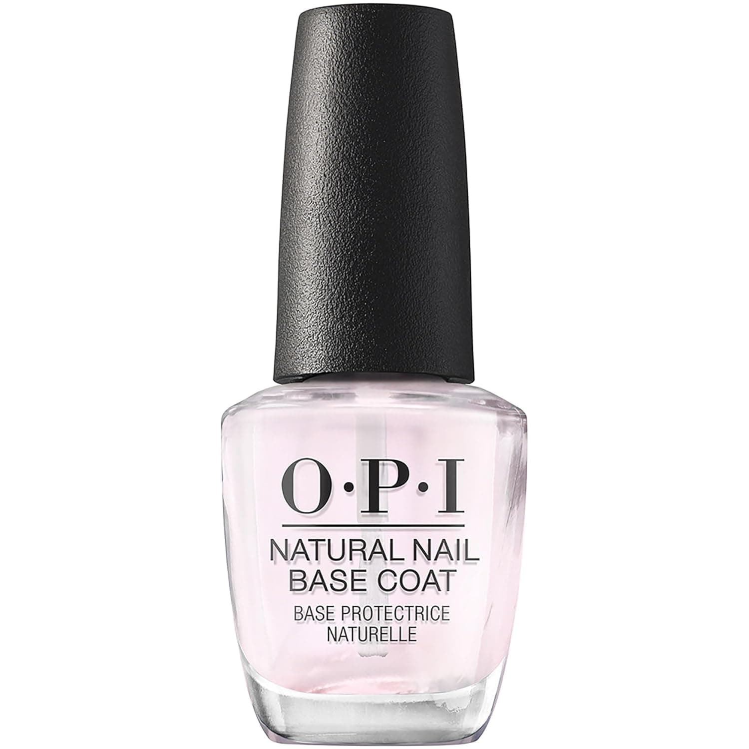 O.P.I Natural Nail Base Coat | 15 ml | Transparent Nail Paint with Smooth Finish | Clear Nail Polish Base Coat | Long Lasting Nail Protector