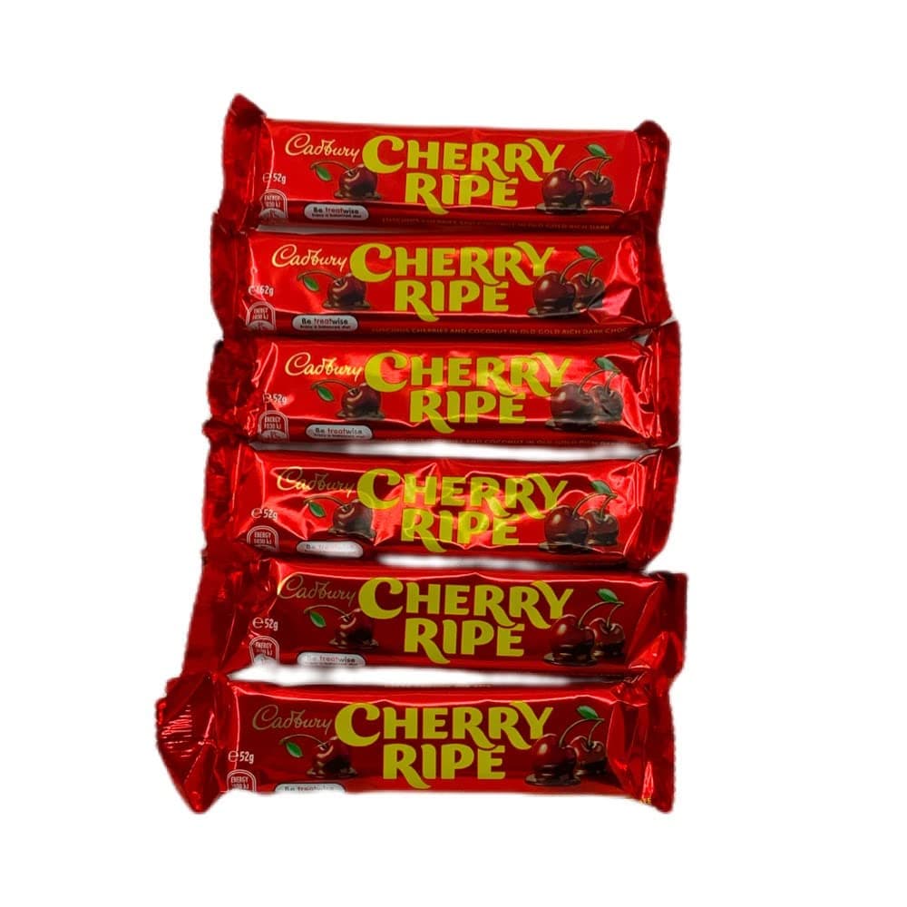 Cadbury Cherry Ripe Snack Bar 52g Pack of 6