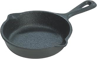 Lodge 3.5 Inch Cast Iron Pre-Seasoned Skillet – Signature Teardrop Handle - U...