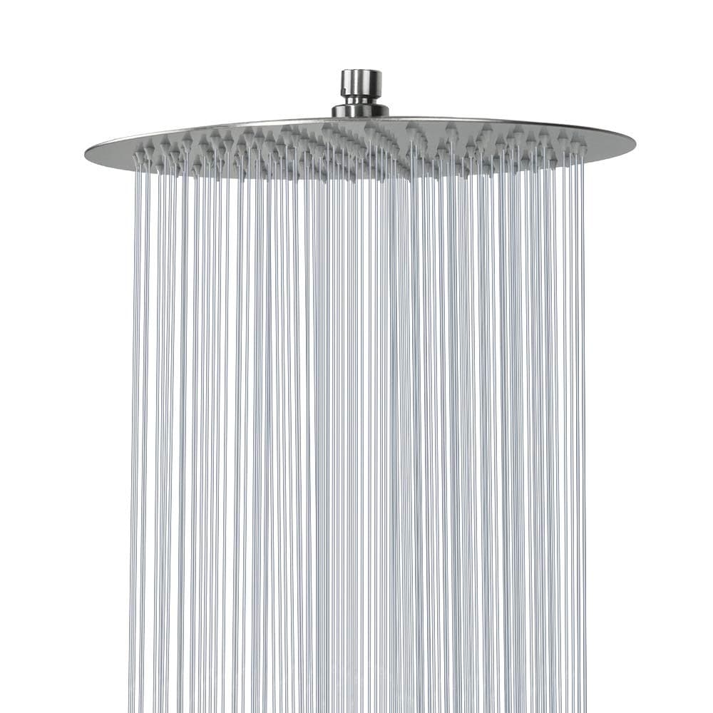 NearMoon Rain Shower Head, Ultra-Thin Design-Pressure Boosting, Awesome Some Experience, High Flow Stainless Steel Rainfall Head (12 Inch, Brushed Nickel)