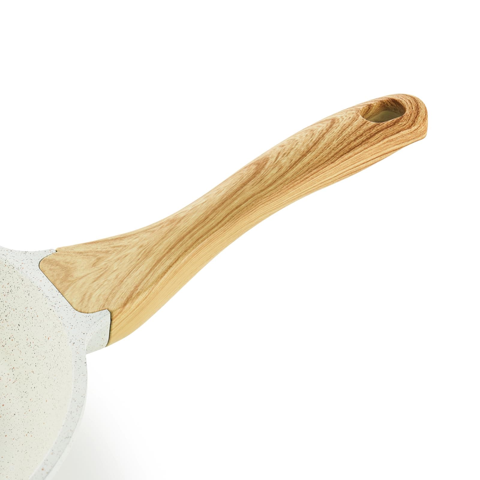 SENSARTE Frying Pan Bakelite Handle Accessories Repalcement Compatible White Ceramic Collection Pots and Pans