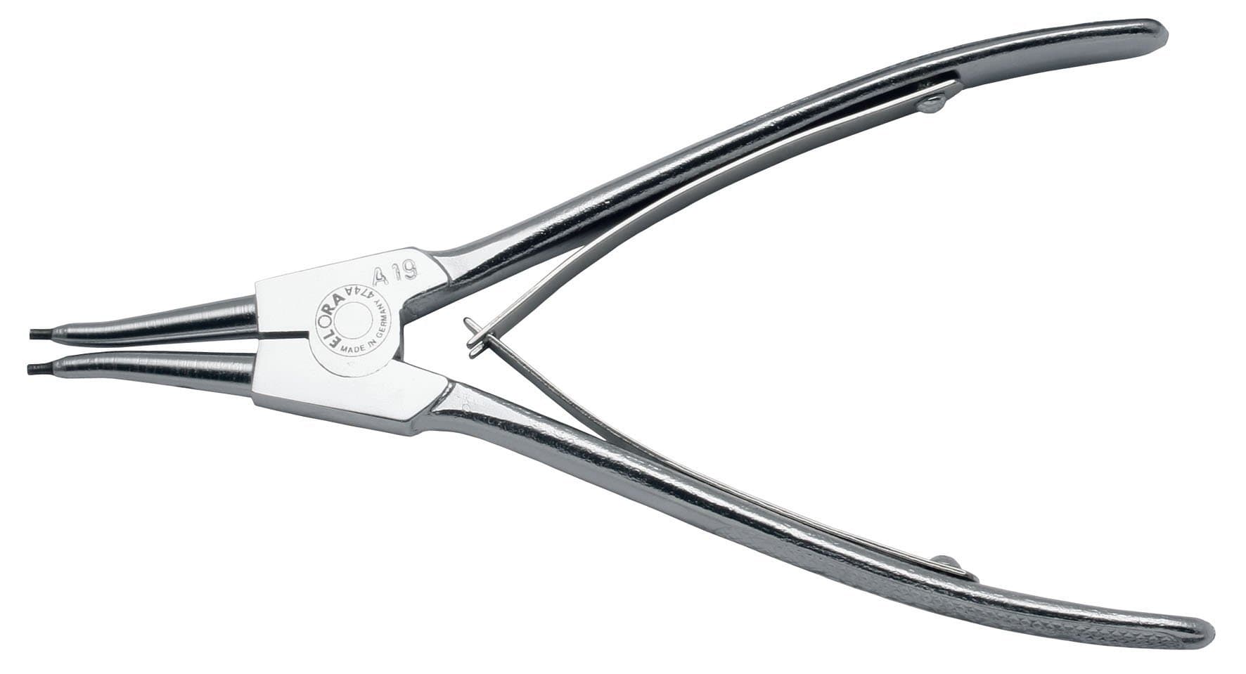 Elora Lock Ring Pliers for External Retaining Rings, Straight, 474 (0474010102000