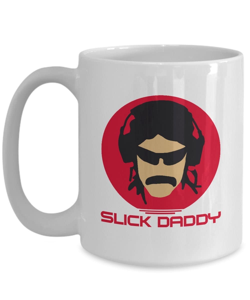 Dr Disrespect DRDISRESPECT Slick Daddy Mug Funny Gaming Streamer Coffee Mugs Best Birthday Christmas Father's Day Gifts for men boy brother boyfriend