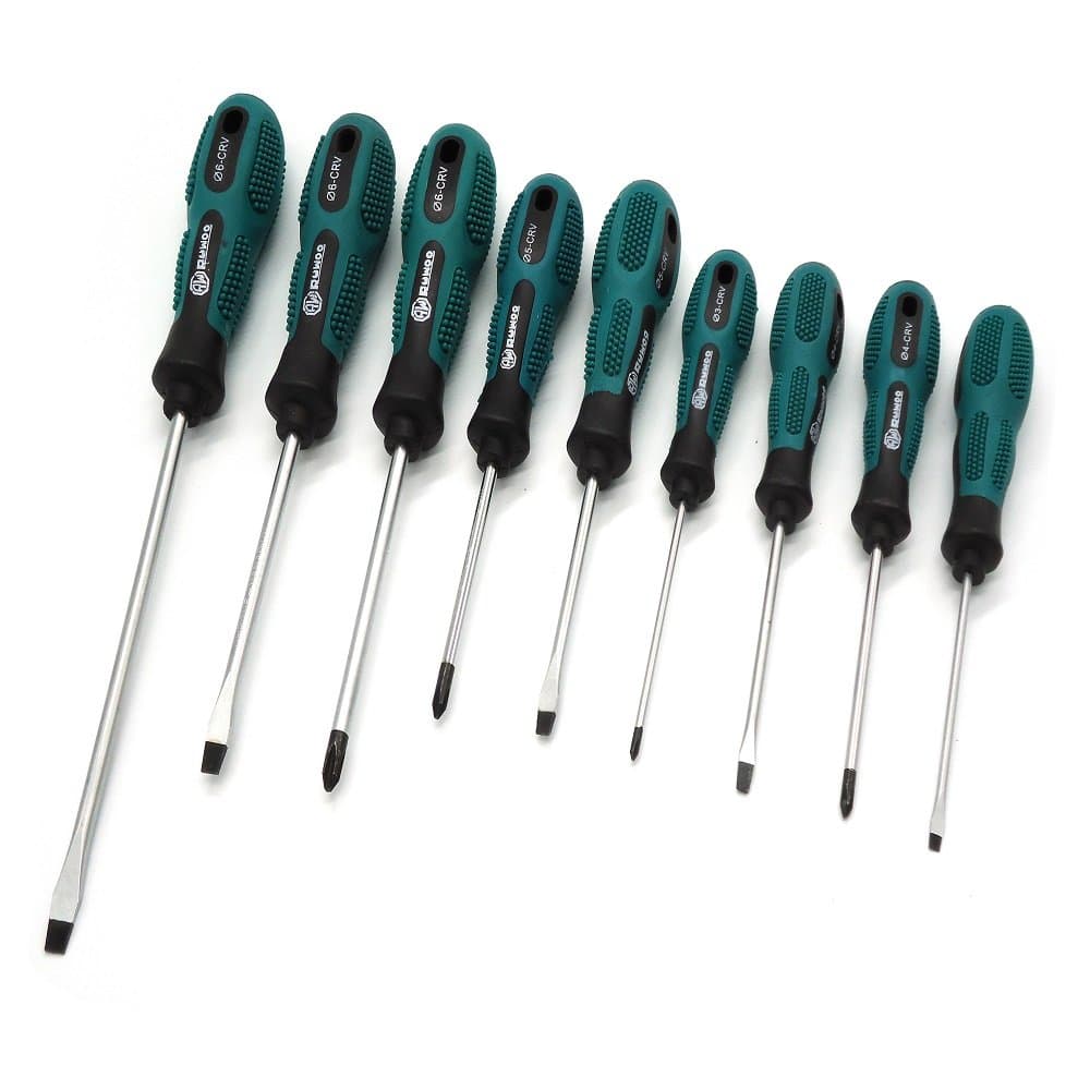 Z18009 9-Piece Cushion Grip Screwdriver Set