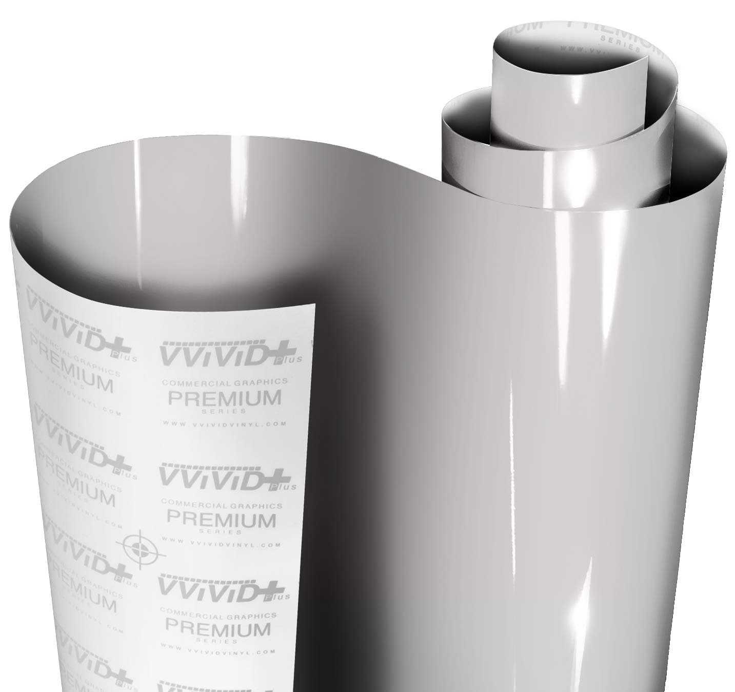 VViViD+ Ultra Gloss Light Chalk Grey Vinyl (1ft x 5ft)