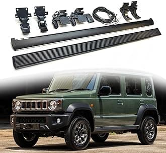 Deployable Electric Running Board Side Step Fits for Suzuki Jimny 4 Door 2024 2025 Aluminum Black Intelligent Anti-Pinch