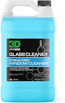 Glass Cleaner - Ready to Use, Tint Safe, Streak Free Glass Cleaner - Gallon