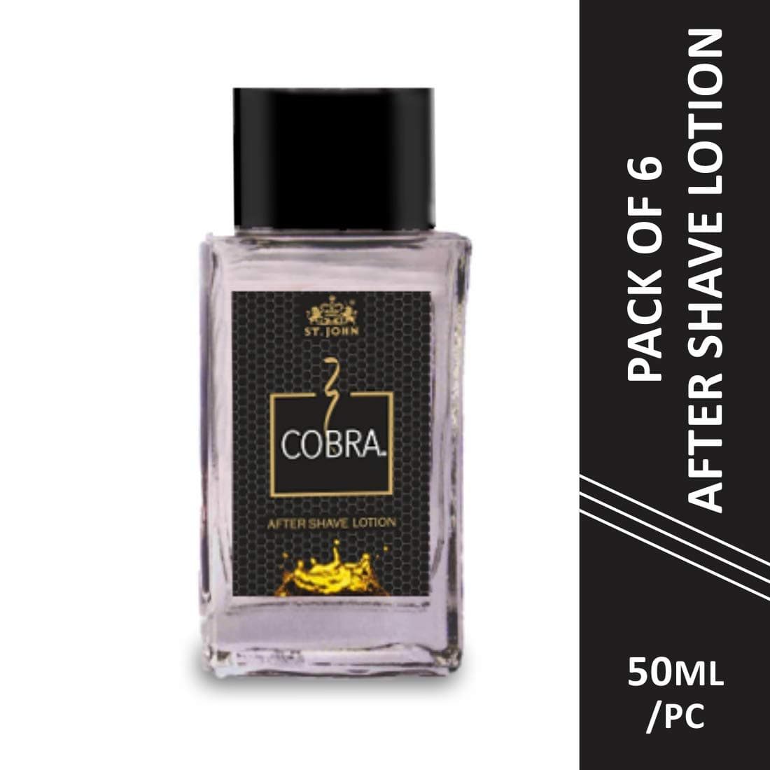 VI - JOHN ST After Shave Lotion Cobra, 50 ml. Set of 6