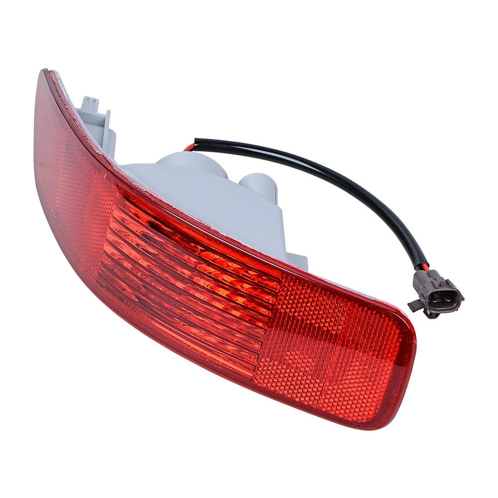 Astra Depot Left Rear Bumper Side Marker Reflector Tail Light Lamp with 21W Bulb Compatible with 2007-2012 Mitsubishi Outlander Peugeot 4007 Citroën C-Crosser