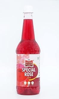 RK HOME MADE NATURAL SYRUP Special Rose Concentrated Syrups | Gluten Free | 100% Vegan & Low Fat | A Perfect Drink For House Parties, Picnics, And Road Trips To Everyone's Delight 750 - Ml