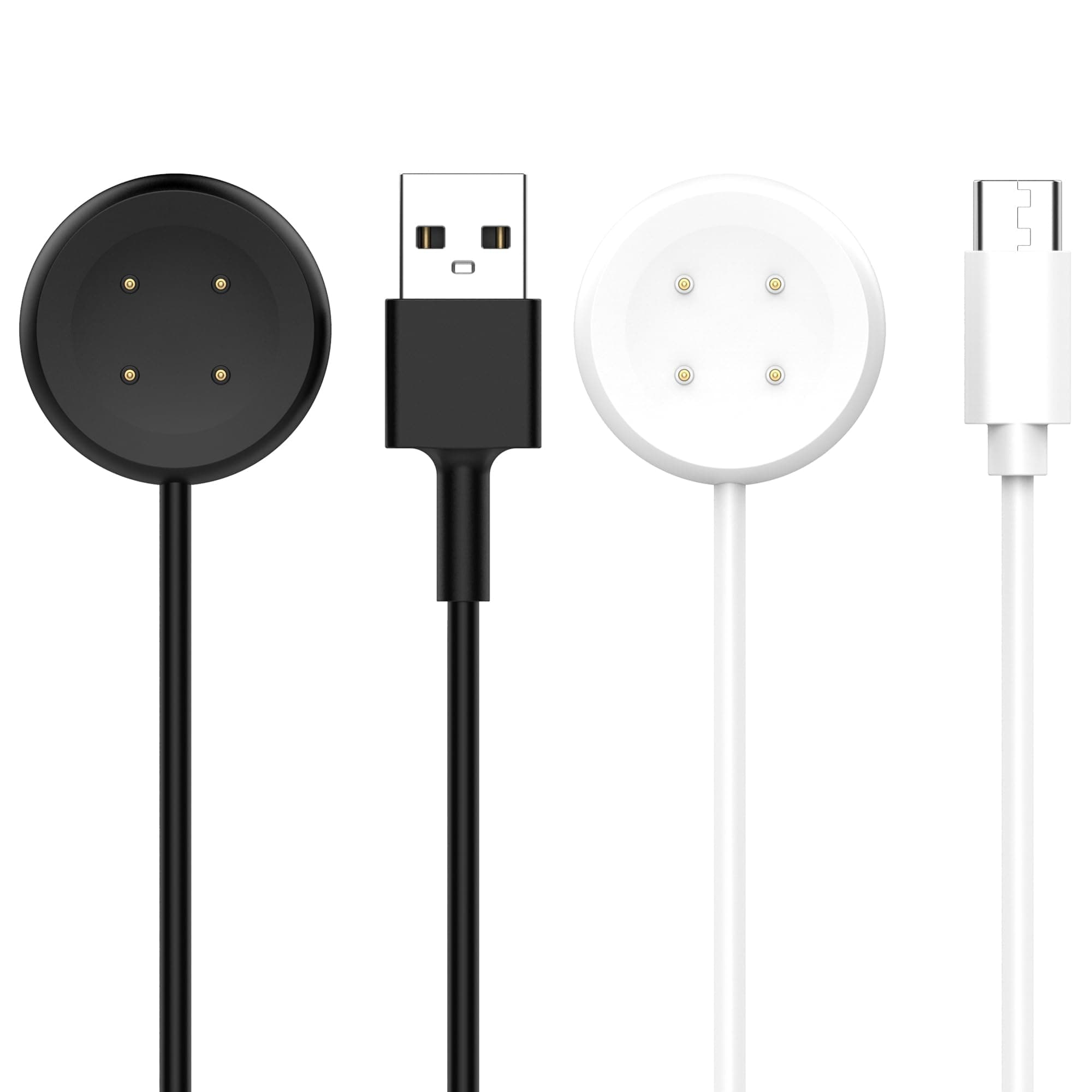 FitTurn - 2 Pack USB-A + Type-C Charging Cable intended for Google Pixel Watch 2 Charger, USB Type C Magnetic Charging Cable Adapter, 100cm, Watch Charger Cable Accessories