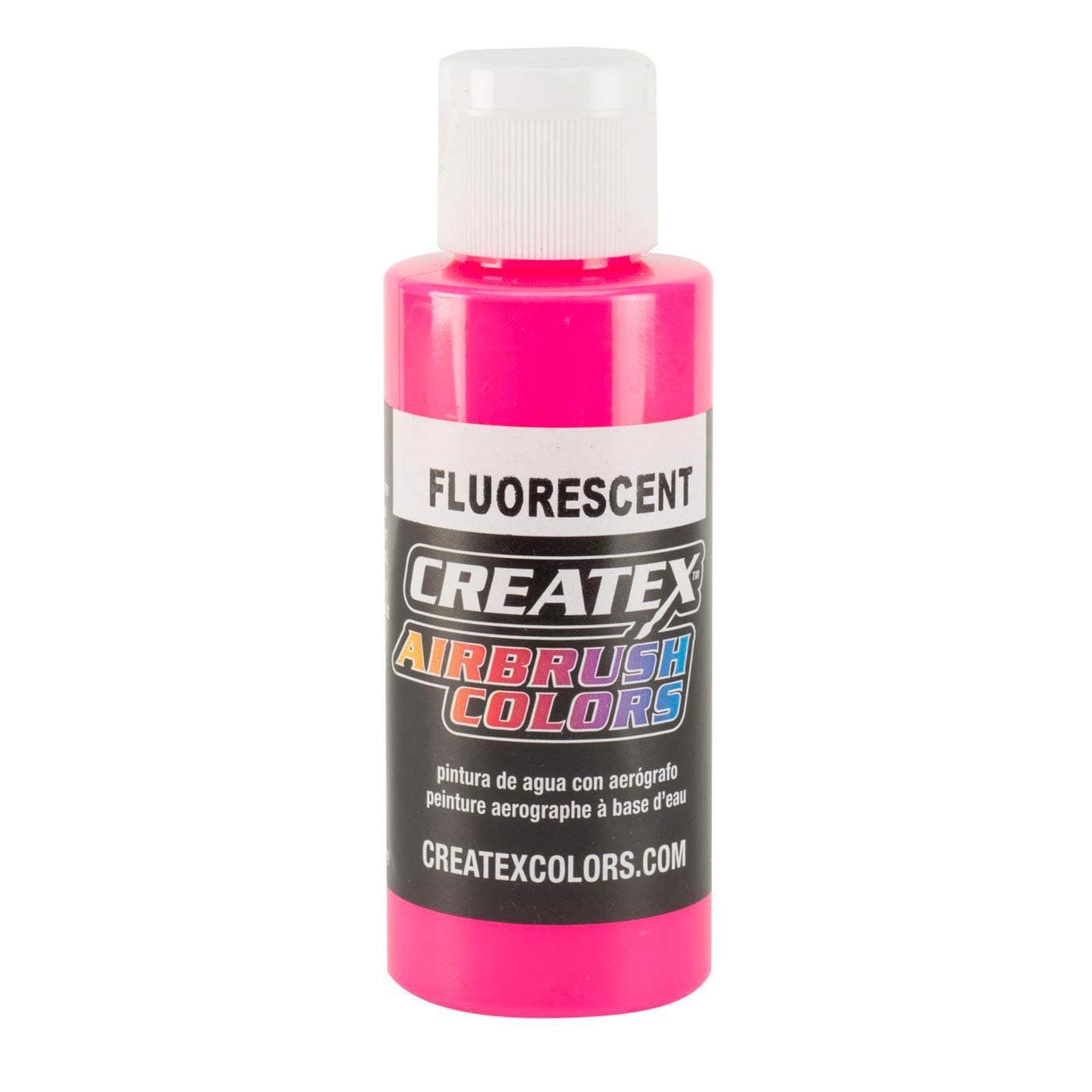 Createx Fluorescent Airbrush Color, Hot Pink, 2 oz