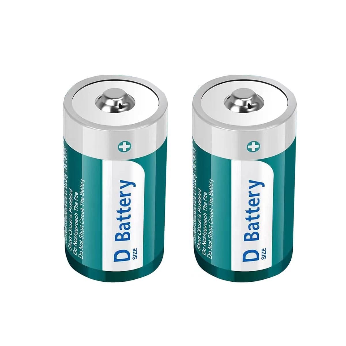 2 Pack Rechargeable Lithium D Cell Batteries with USB 4 in 1 Charging Cable,1.5V LR20 D Size Battery Replacement for Toys