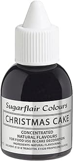 Sugarflair Christmas Cake Natural Flavouring - Concentrated Natural Food Flavouring for use in Cakes, Cupcakes, Frostings, Drinks, Ice Creams - 30ml