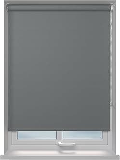 Roller blinds Thermal Blackout Roller blind - Trimmable UV Protection Child Safe Home Office Window Blinds Easy Fit Room Darkening shades Grey Blind 120cm wide x 165cm drop