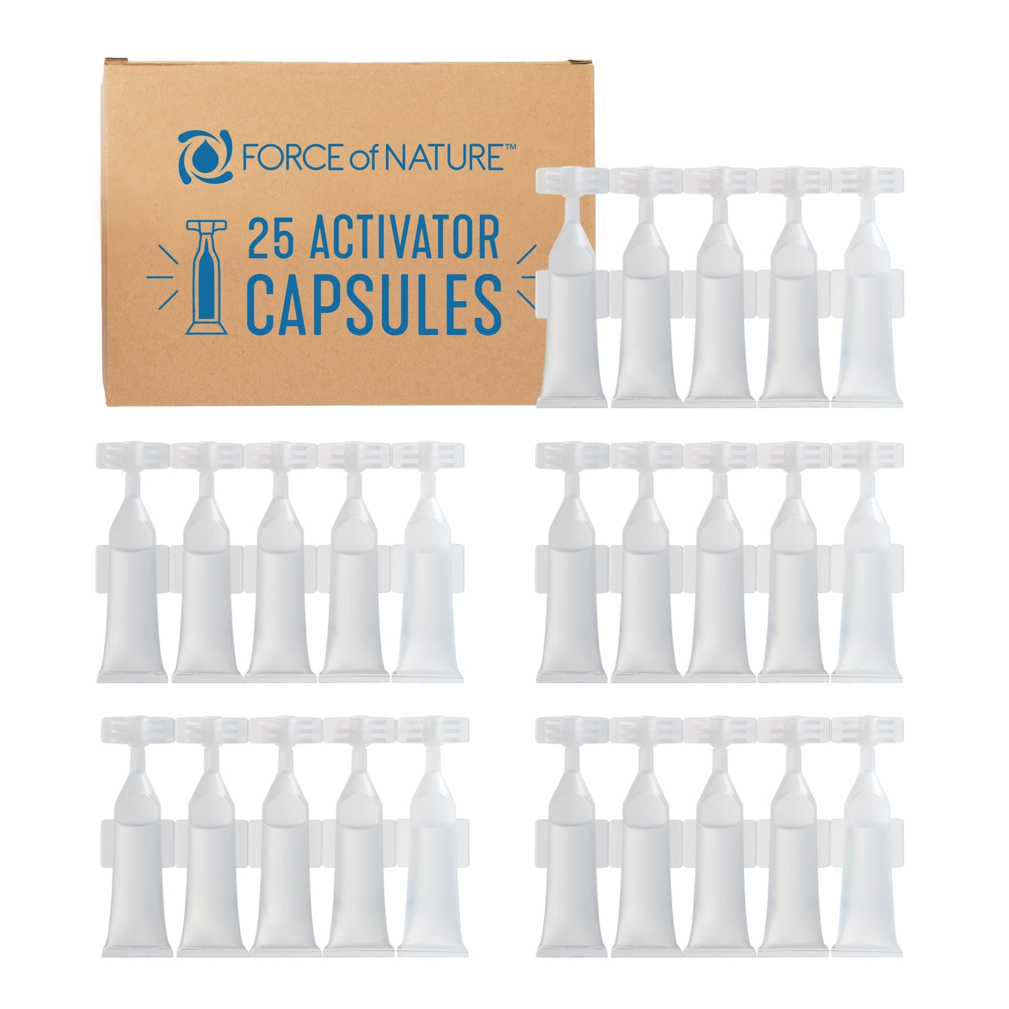 Activator Capsules | Multi-Purpose Cleaning Refill | All-Natural Cleaner, Disinfectant, Sanitizer & Deodorizer | Kills 99.9% of Germs | 3ml Each | (25 Count)