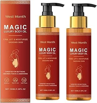 2 Pcs Magic Body Firming Oil, Hydrating and Firming Skin,Lightweight & Non-Greasy for Women Full Body Use.