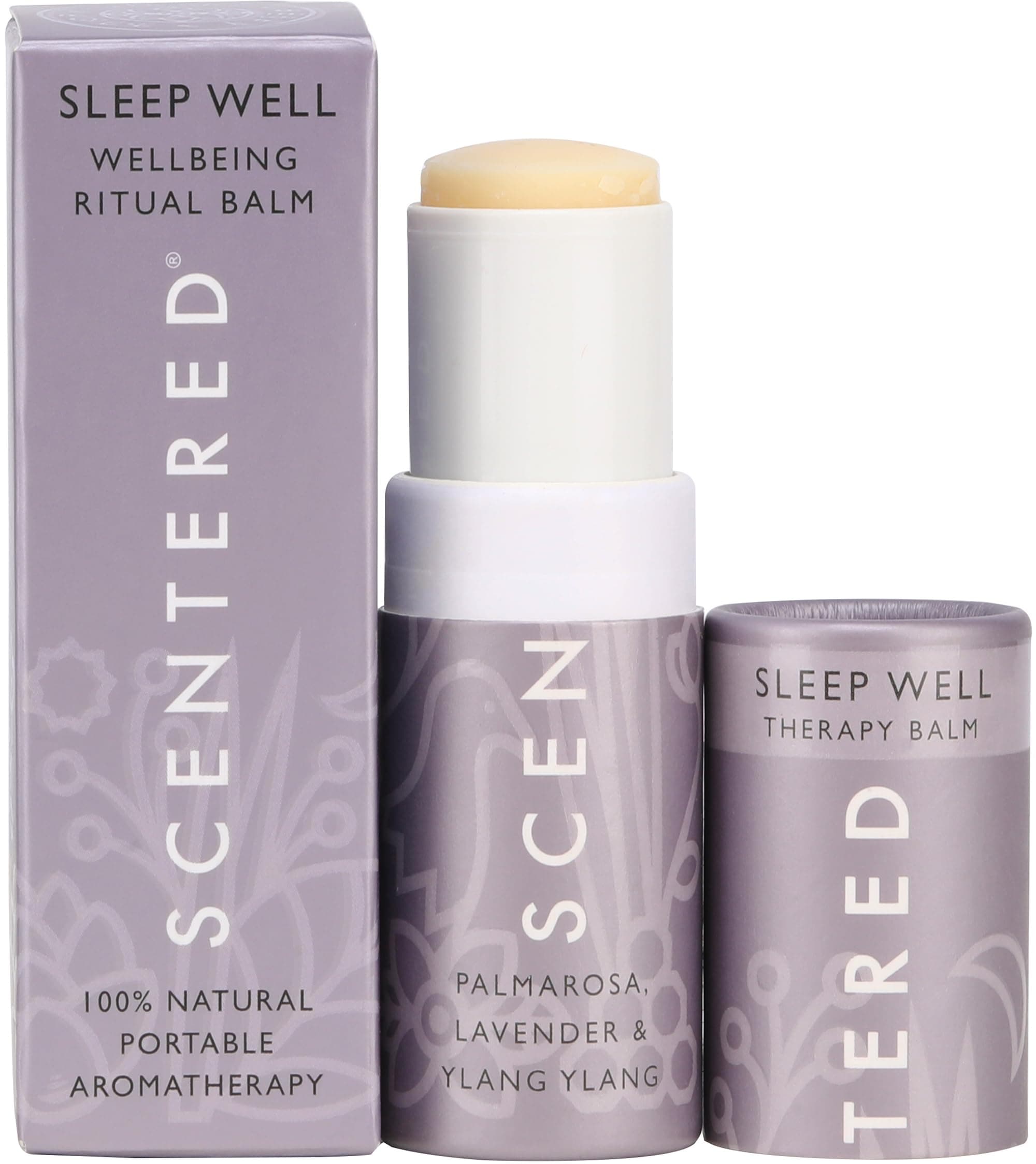 Aromatherapy Balm Stick - Sleep Well Lavender Essential Oil Roll On to Help Sleep - All Natural Sleep Aid with Palmarosa & Ylang Ylang - Aromatherapy Gifts for Women