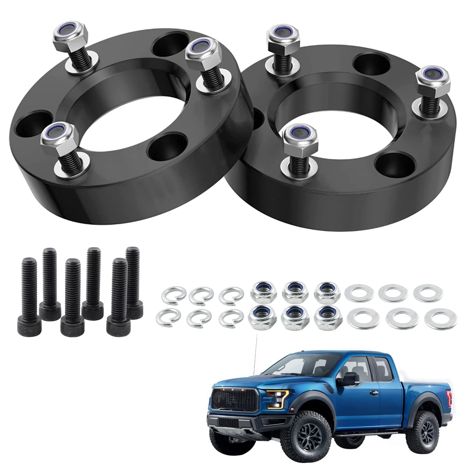 2" Front Leveling Lift Kits,Raise Vehicle 2 inchs Front Lift Leveling Kit Compatible with 2004-2021 Ford F150 4WD/2WD, Does Not Fit Raptor