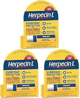 Herpecin L Cold Sore Lip Balm Stick - 0.1 oz. (3-Pack)
