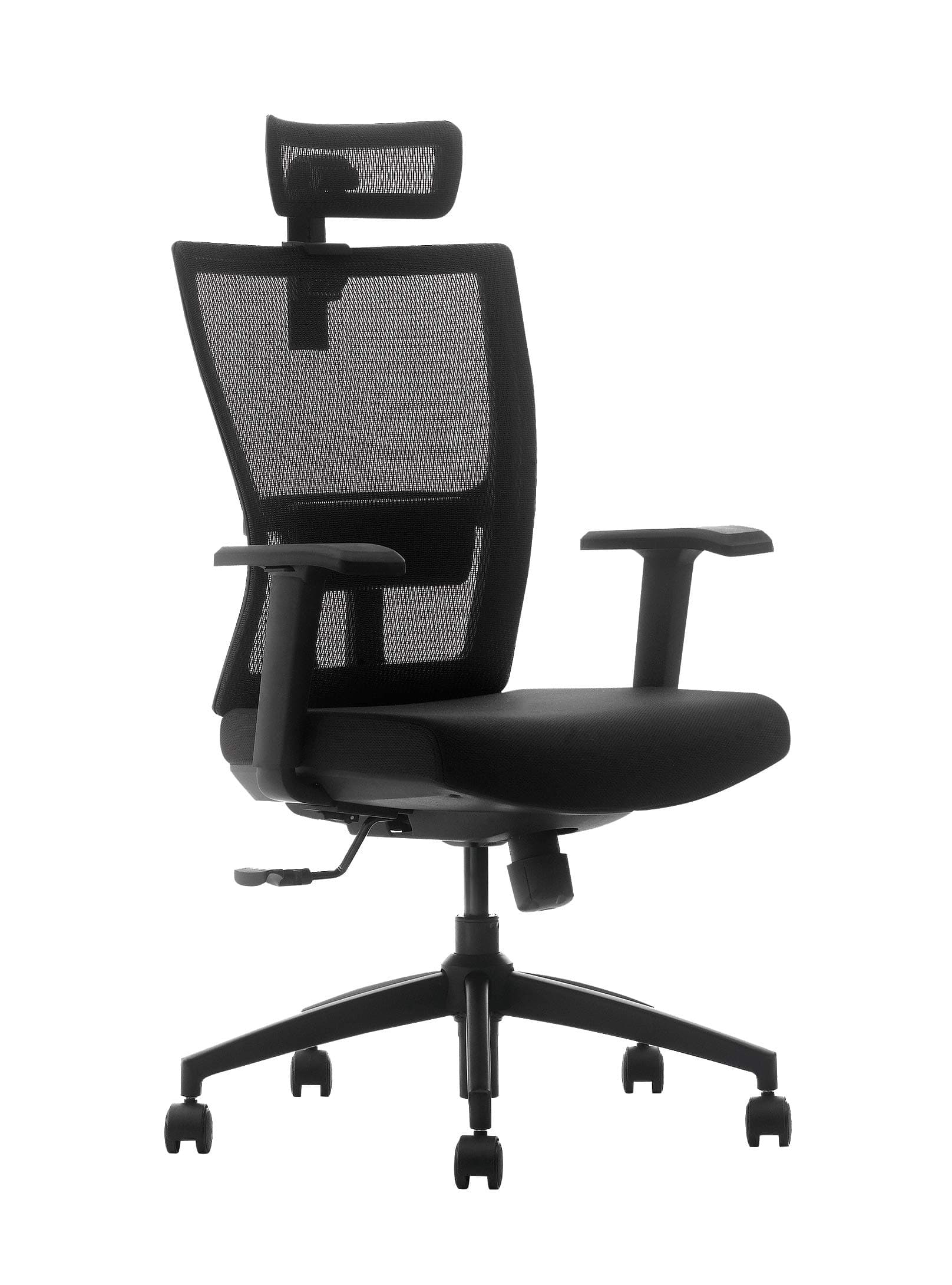 DeckUp Apollo High Back Executive Mesh Office Chair (Black, BIFMA Certified, 3 Years Warranty)