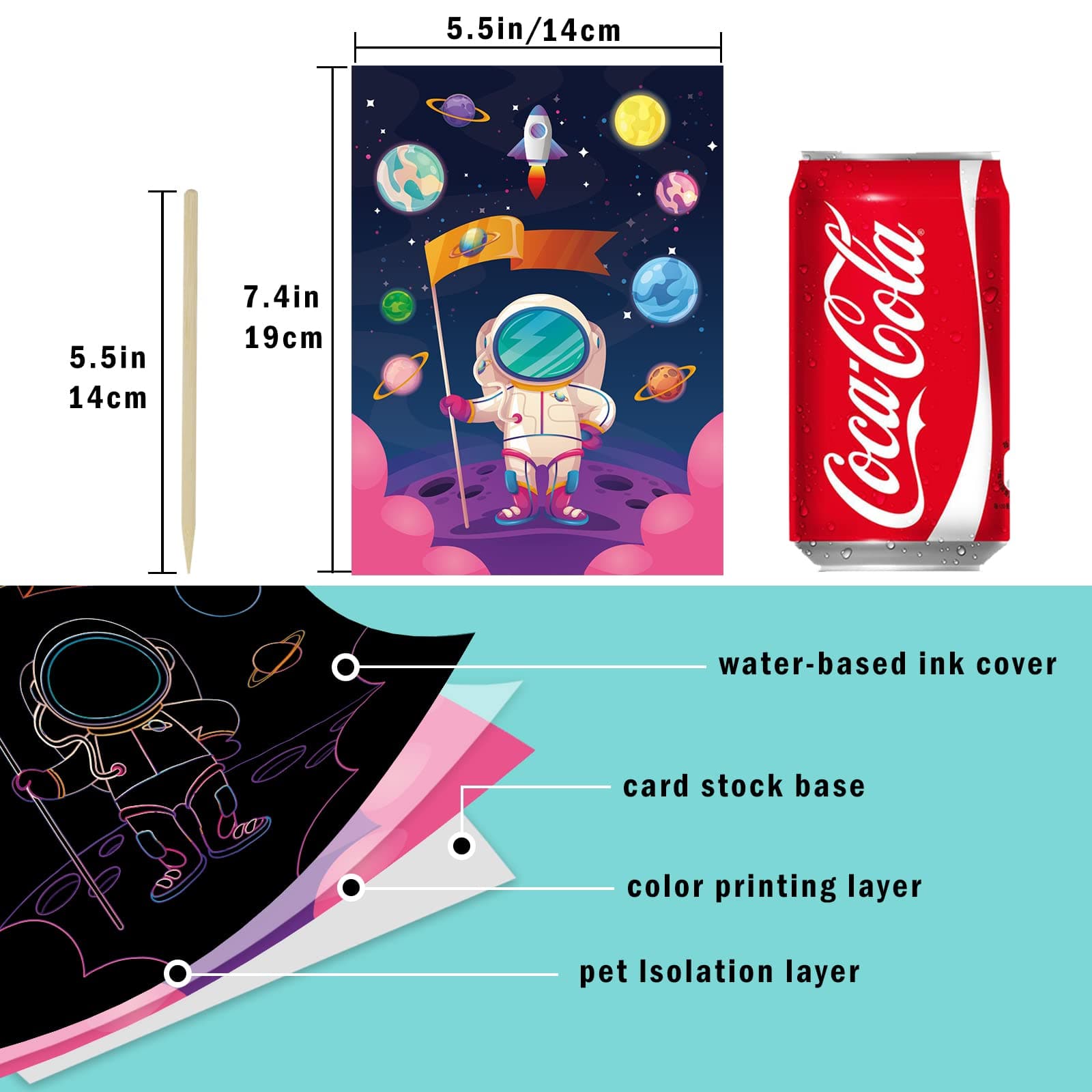 Xijuer OMGREI 3 Set Magic Scratch Paper Art, Colorful Magic Drawing Art Book with 3 Scratch Pen for Birthday Halloween Christmas Party Games Projects Kits (3 Set Dinosaurs)