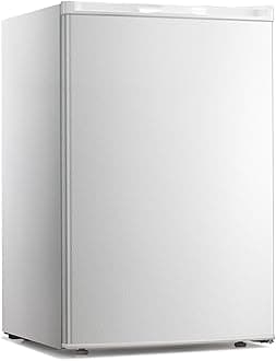 Upright Freezer,3.0 Cu.ft Mini Freezer with Reversible Single Door,Removable Shelves,Small Freezer with Adjustable Thermostat for Home/Kitchen/Office (White)