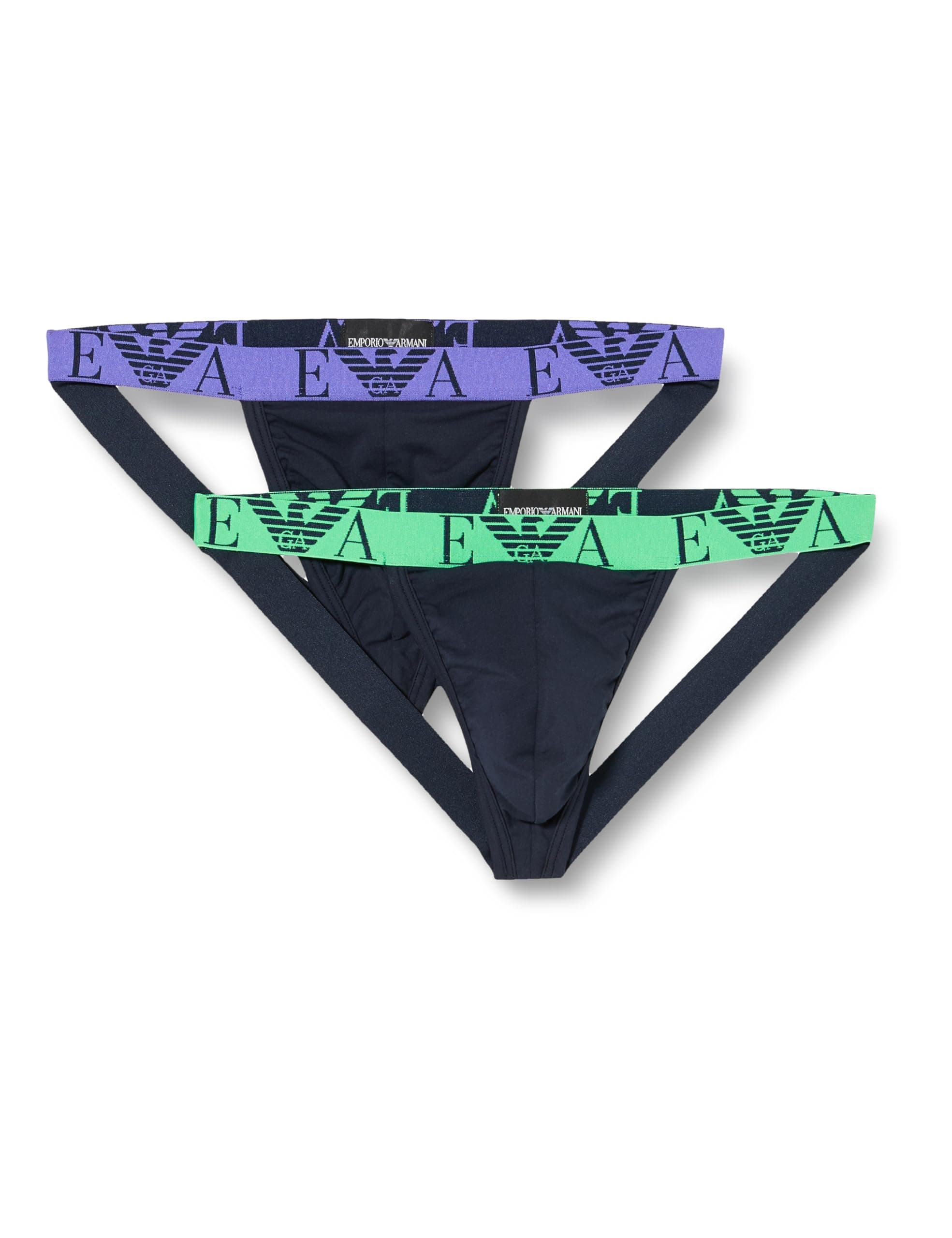 Emporio ArmaniMen's (Vuoto) Bold Monogram 2pack Jockstrap