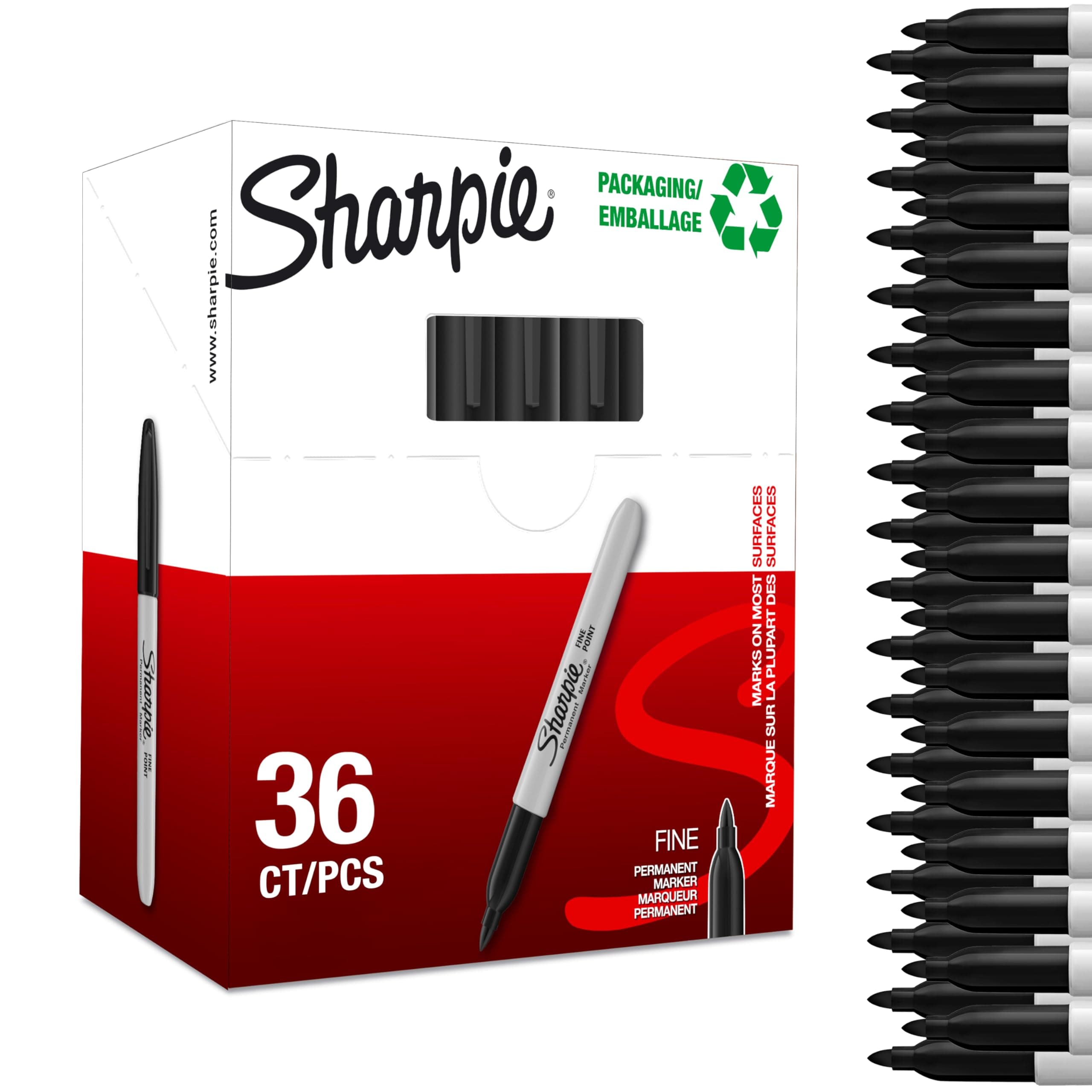 SHARPIE Perm F. Black VP32+4 PE